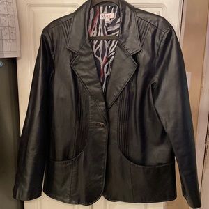 Denim & Company faux Leather Jacket